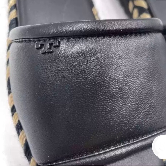 Tory Burch perfect black espadrilles Sz 10 NWT! FLAT / platform - Picture 5 of 6
